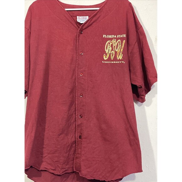 Vintage Florida State Baseball Jersey Made Is USA by Crable Sportswear Size XL - Picture 1 of 6